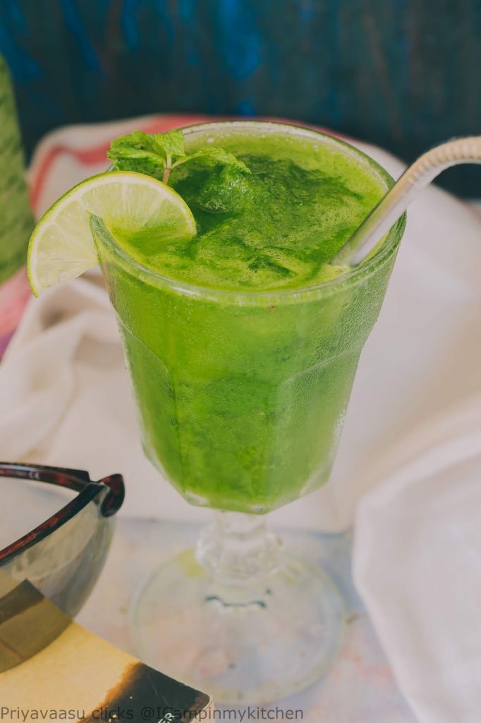 Slushy Limonana {Frozen Mint Lemonade} - Overtime Cook