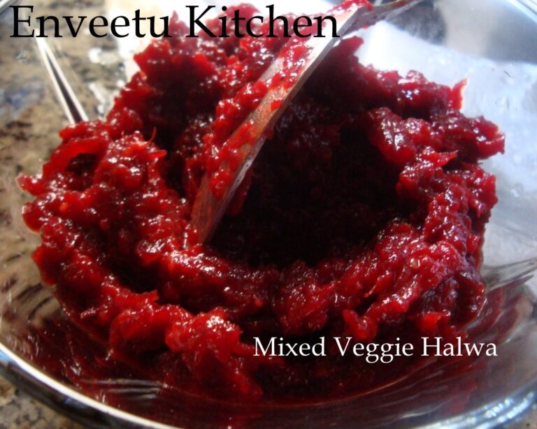 Mixed Veggie Halwa - MicroWave Version