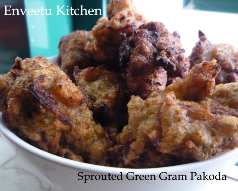 Sprouted Green Gram Pakoda
