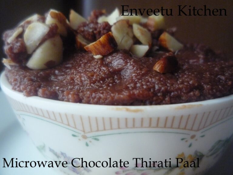 Microwave Chocolate Thiratipaal- Celebrating Bloggers