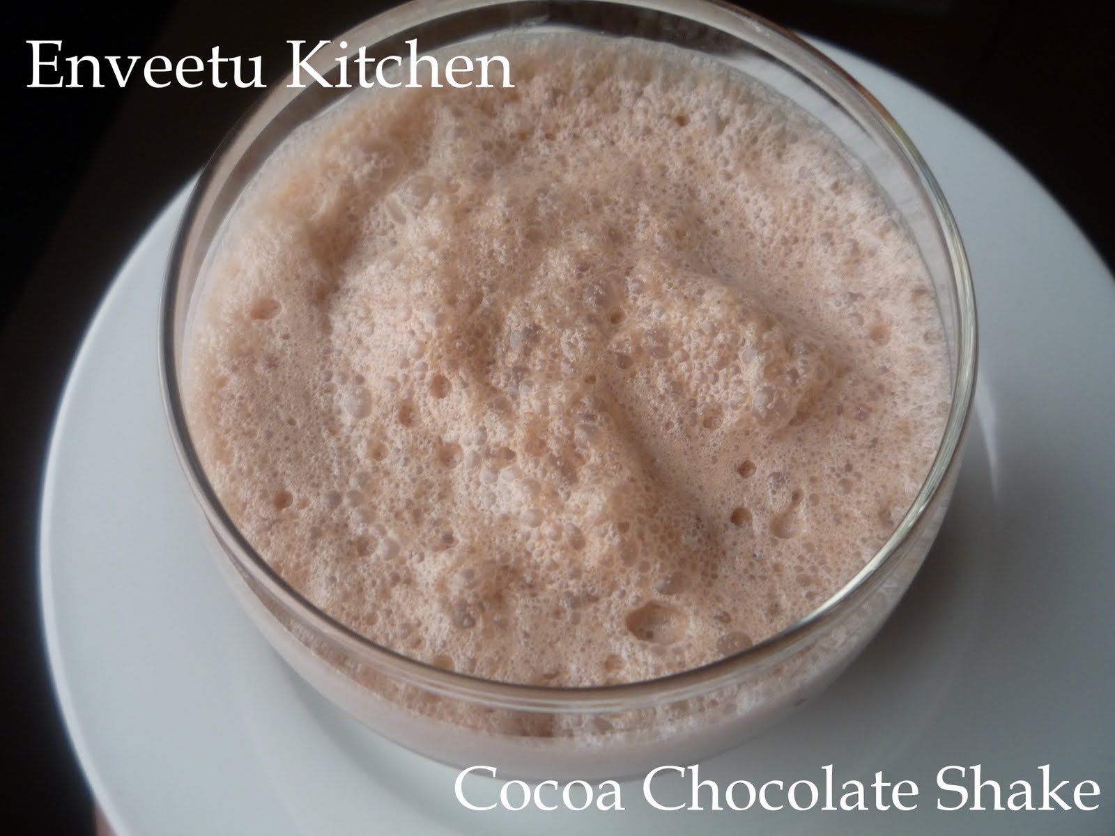Cocoa Chocolate Shake I camp in my kitchen