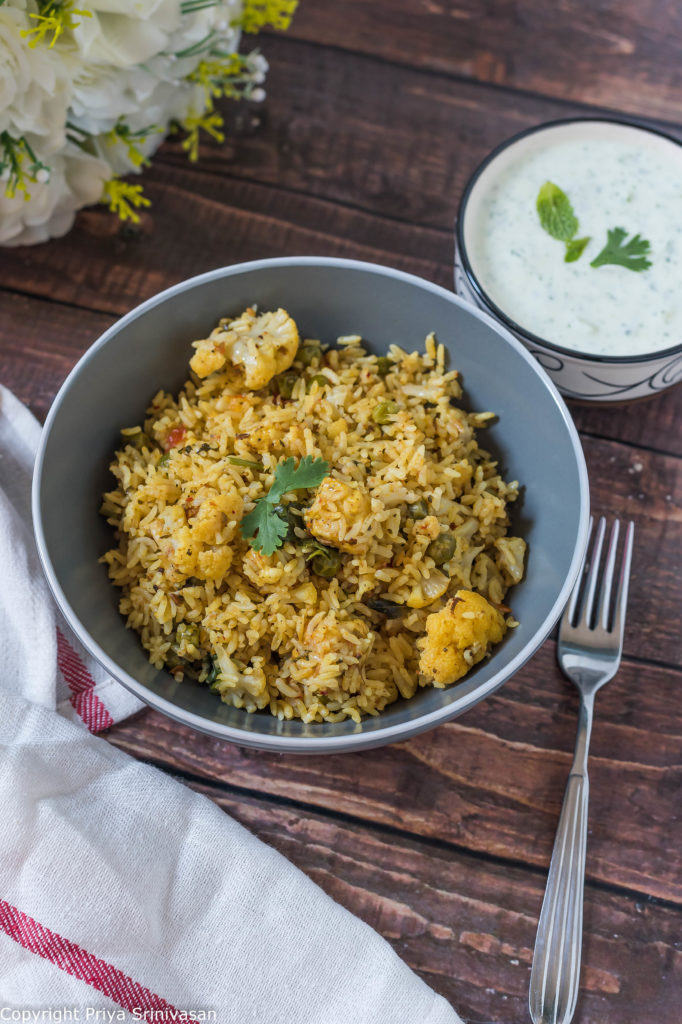 paneer and peas rice