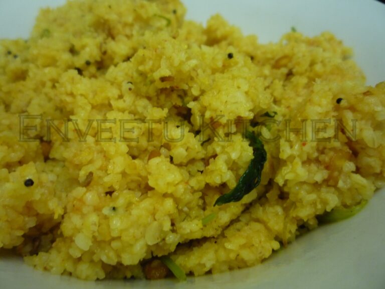 Bulgur/Burghol Upma