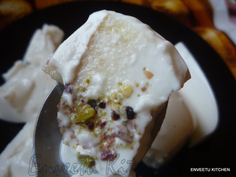 Cardamom Flavored Apple Pannacotta