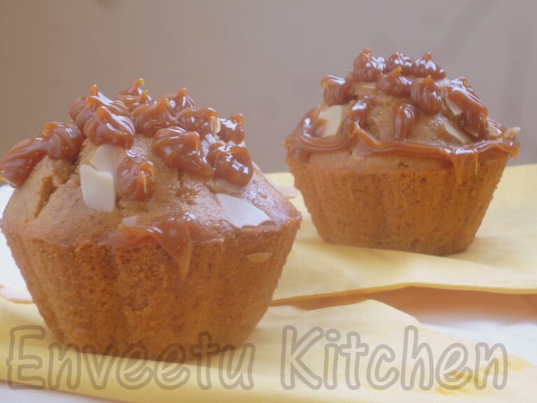 Whole Wheat Cornmeal CupCake/Muffins with Caramel Frosting