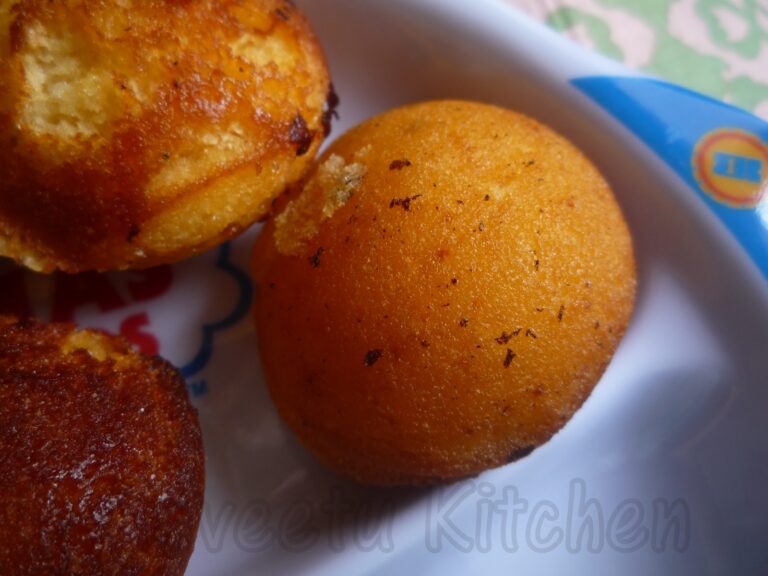 Cornmeal Sweet Paniyaram/Cornmeal Sweet Dumpling