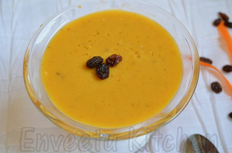 Carrot n Raisin Low-Fat Pannacotta