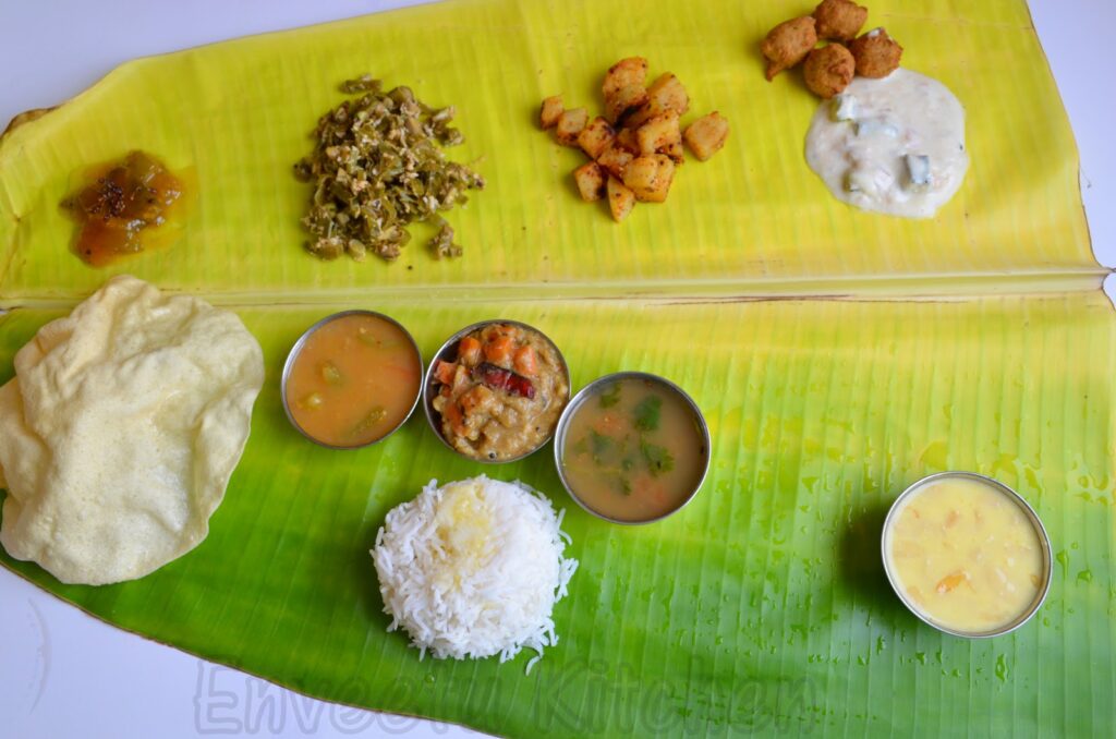 south-indian festive meal