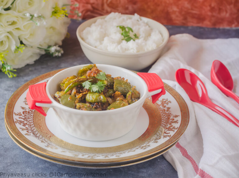 Capsicum Zunka/Capsicum and besan ki subzi