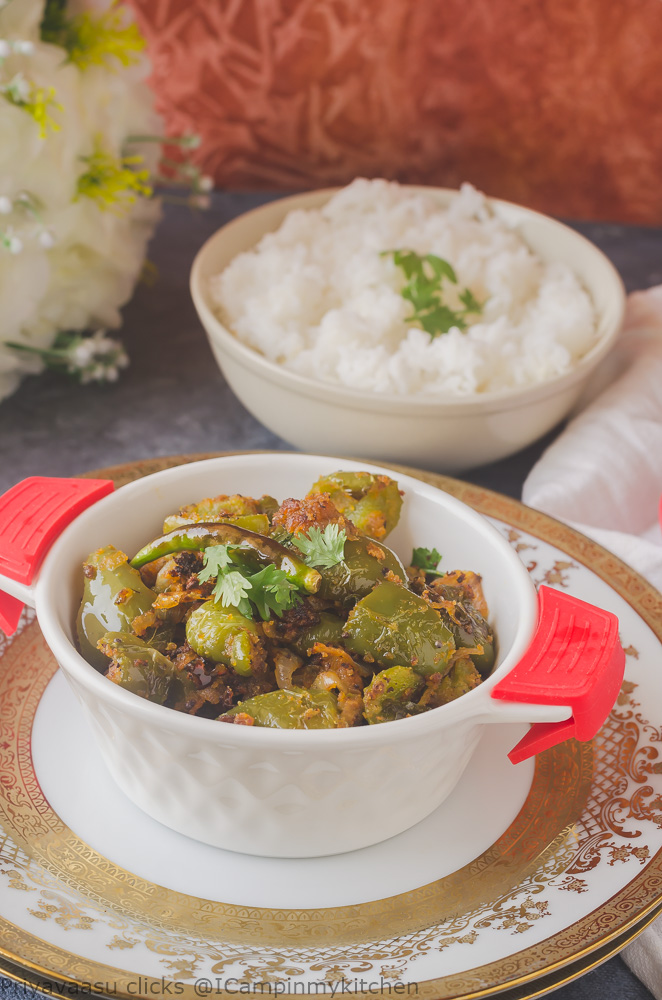 capsicum and besan subzi 