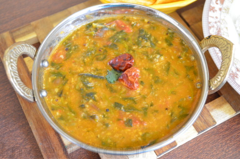 Paruppu Keerai Sambar|Keerai sambar Recipe