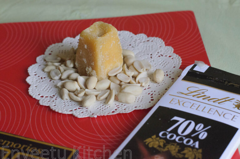 Dark Chocolate Peanut Fudge Using Jaggery