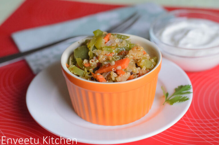 Quinoa with Mixed Vegetables - Masaledar Vegetable Quinoa