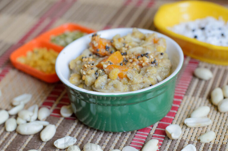 Carrot and Peanut Poricha Kootu