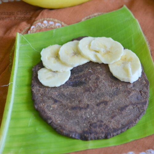 Sweet Ragi Rotti Recipe Sweet Ragi Adai | How to make Ragi Sweet Rotti - I camp in my kitchen