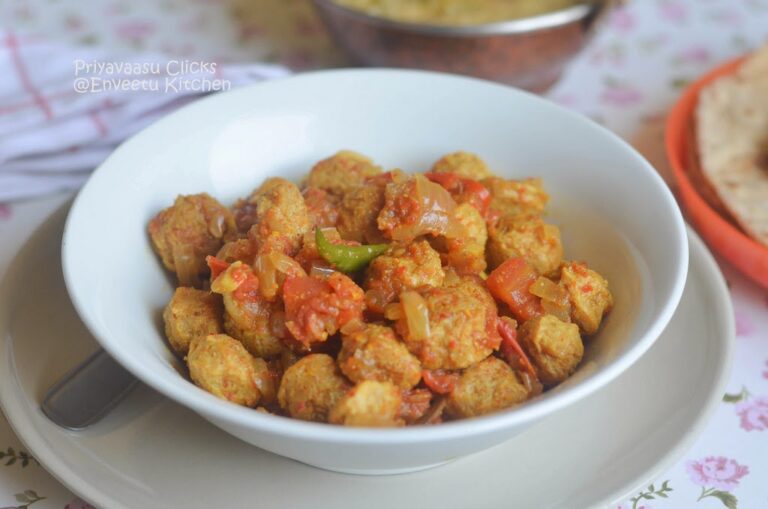 Soy Chunks Curry - Side-dish for Roti