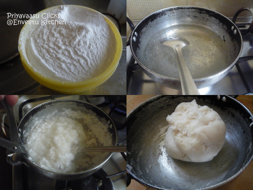 Making of kozhukattai dough
