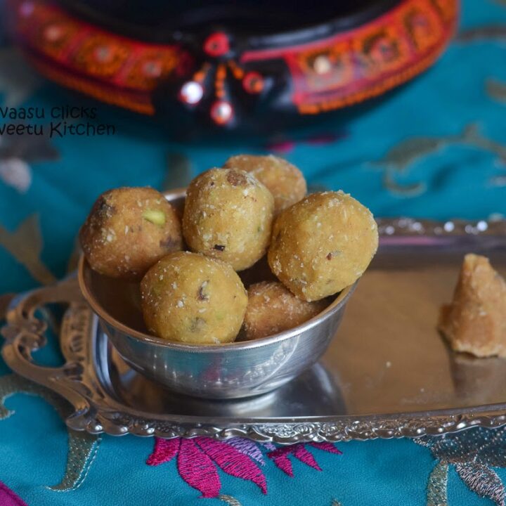Ladoo with Readymade moong dal flour
