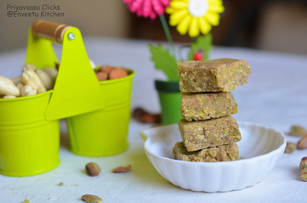 Burfi recipe with mixed nuts