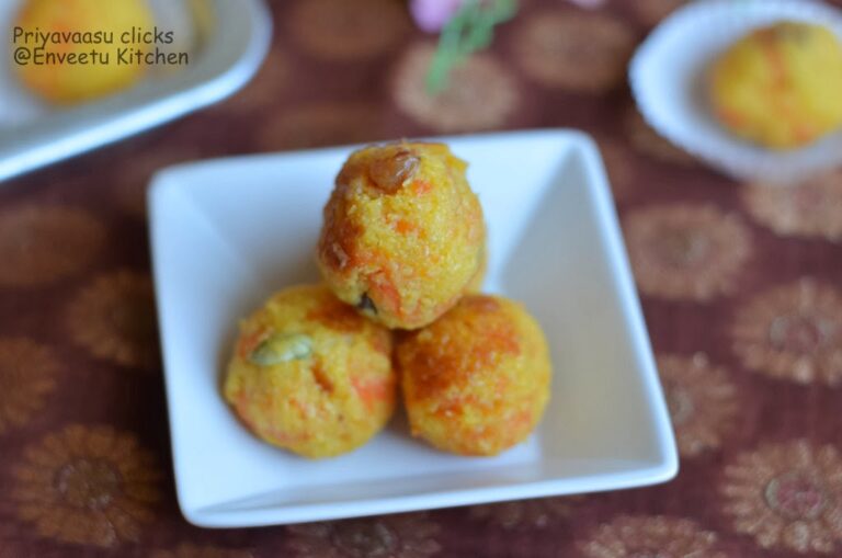 Carrot-Coconut Ladoos