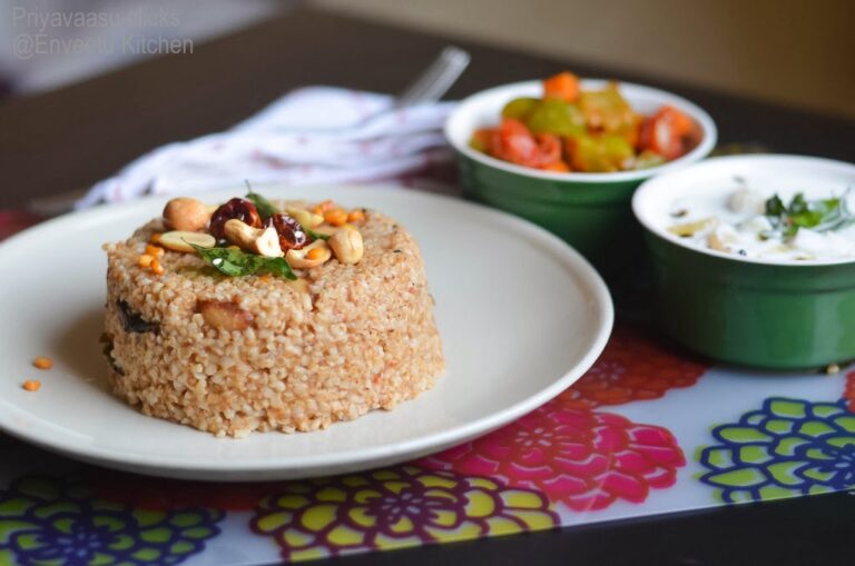 Bulgur Puliyodharai |Burghol Tamarind rice