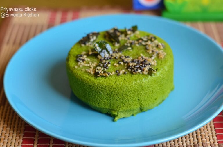 Instant Spinach Dhokla