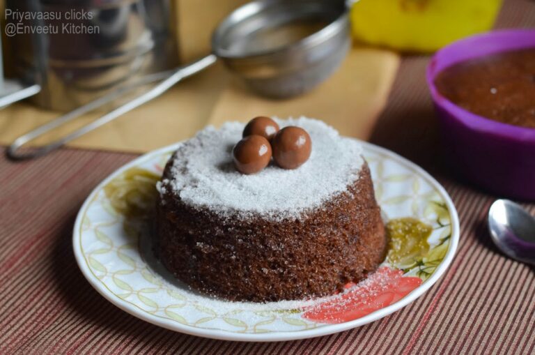 Microwave Eggless Chocolate Cake
