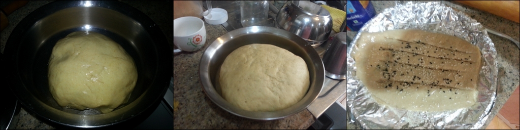 Iranian flat bread making