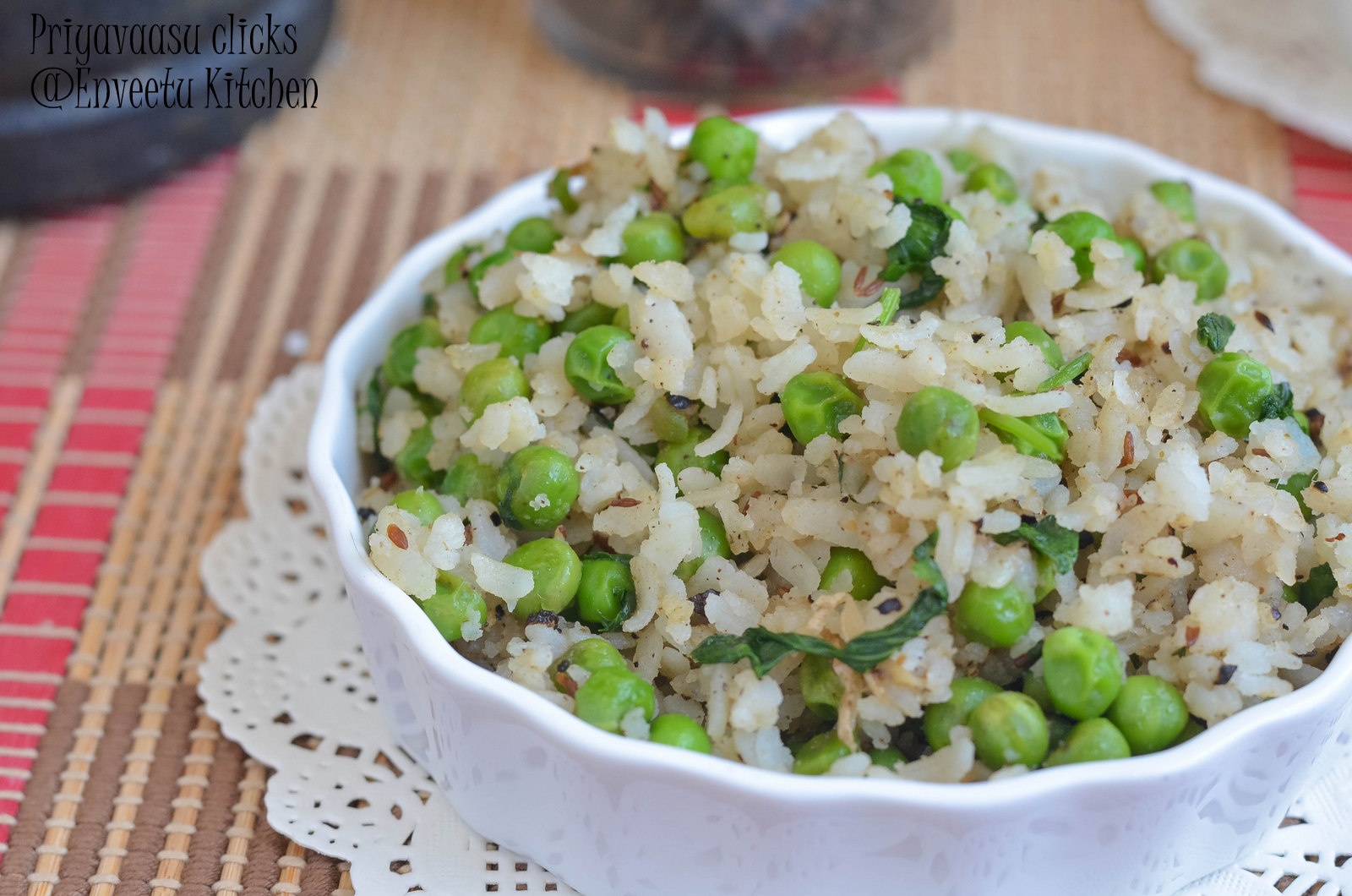 Peas Poha for breakfast