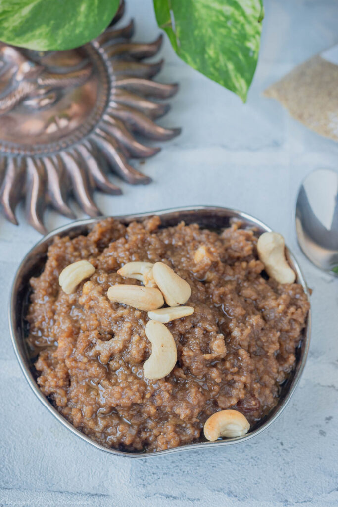 Foxtail millet sweet pongal 
