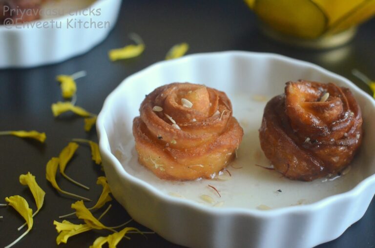Gulap Pitha/Golap Pitha/Rose shaped fried bread from Bangladesh