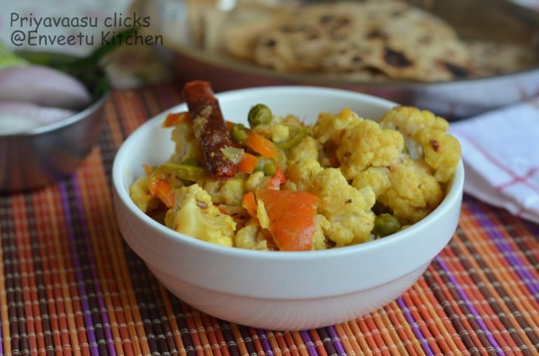 Tandori Gobi/Cauliflower - Side-dish for Roti/Chapathi