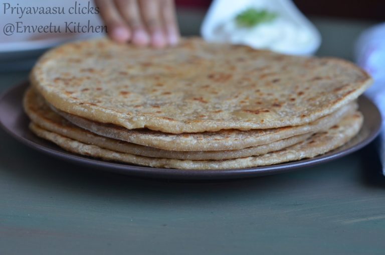 Peanut masala paratha