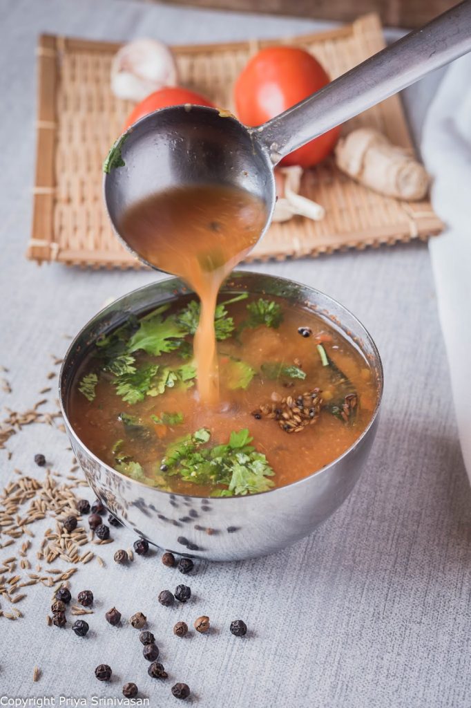 Garlic rasam 