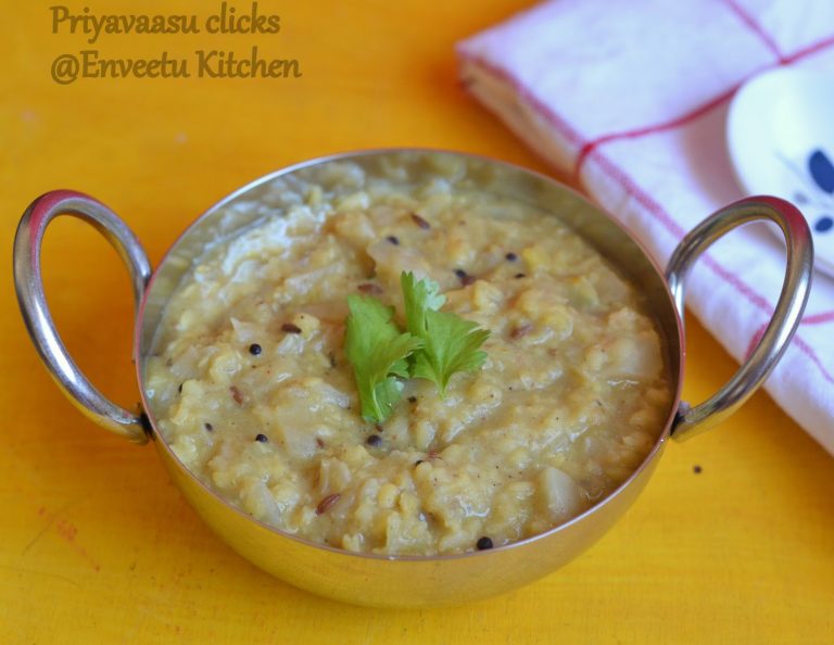Cabbage Kootu -In Pressure Cooker
