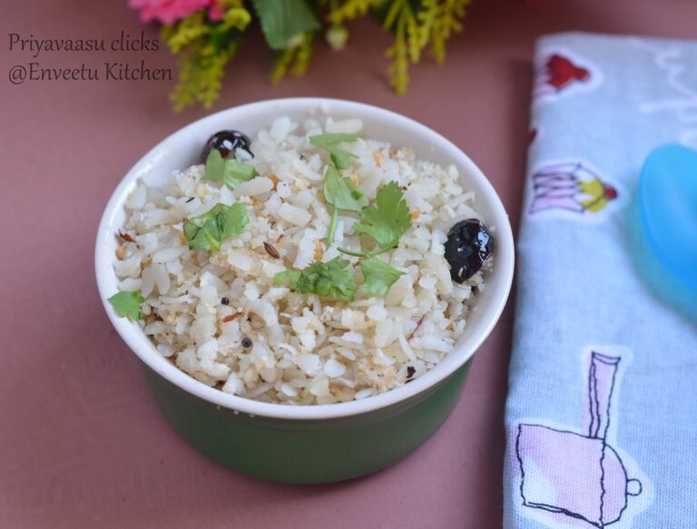 Coconut Poha - Breakfast Recipe under 15 minutes
