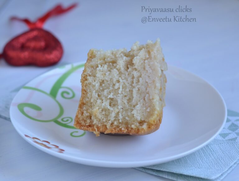 Eggless Vanilla Sponge Cake