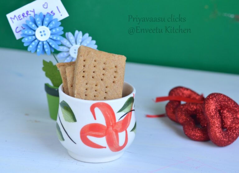 Whole Wheat Graham Crackers - No White Sugar, using Jaggery