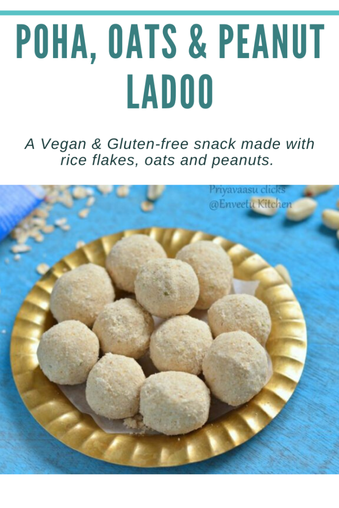 Poha and oats ladoo
