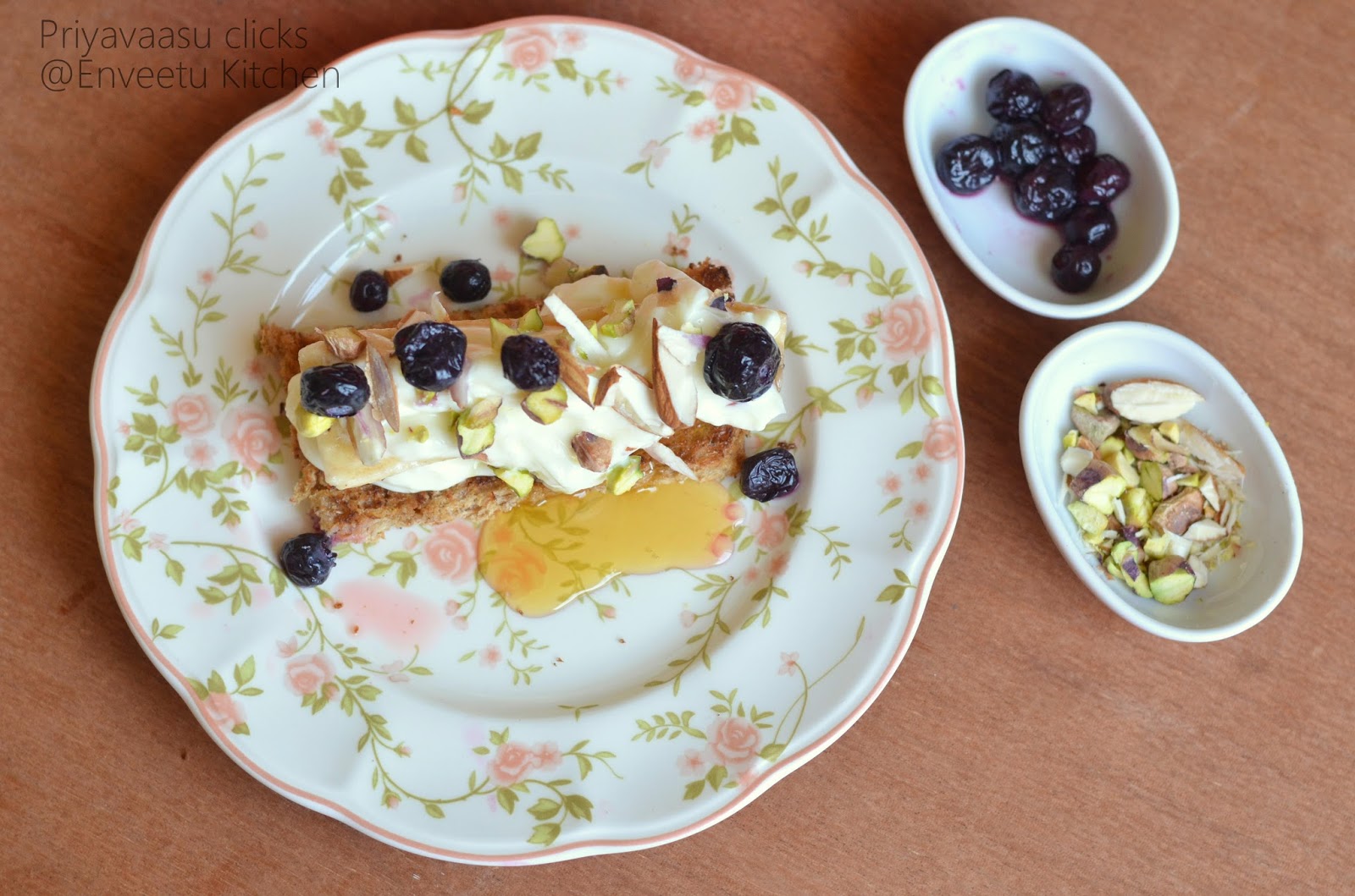 No bake Cheese cake on a plate