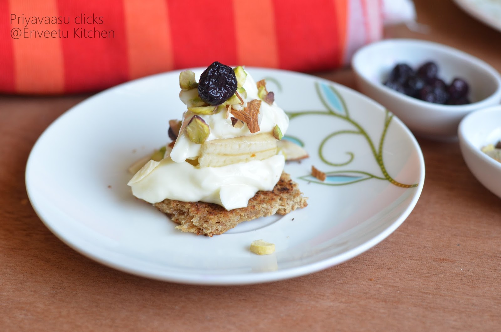 Quick no-bake dessert made with cream cheese and banana