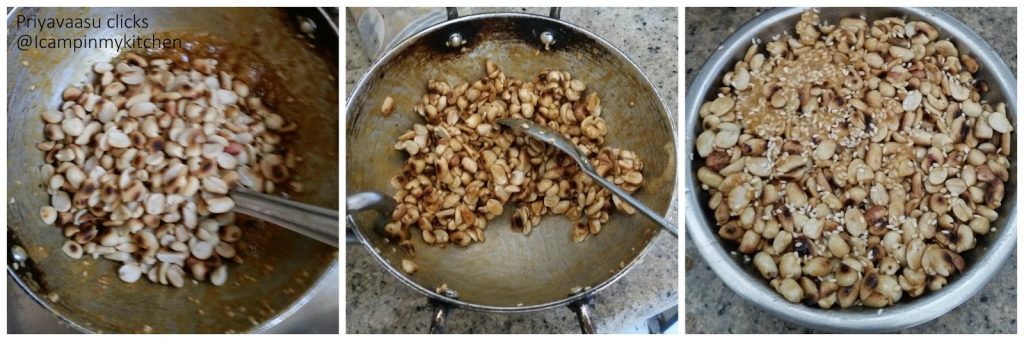 Peanut brittle making process