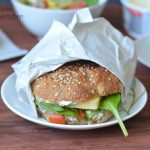 Salsa and cheese sandwich