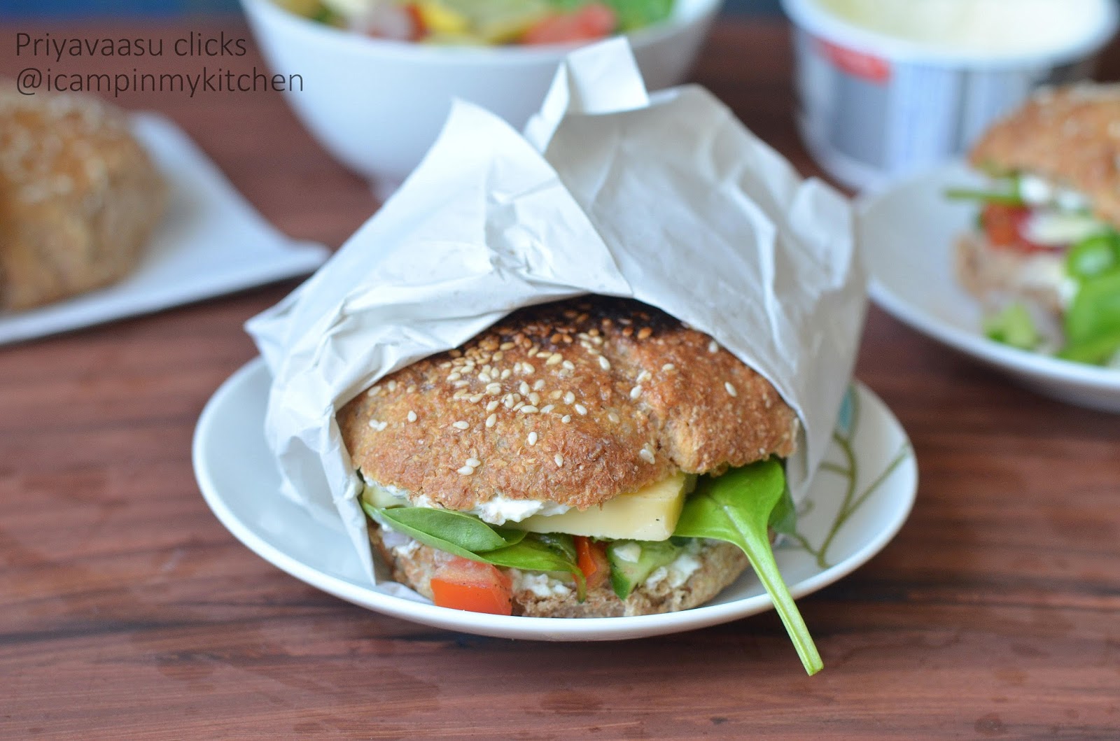 Salsa and cheese sandwich