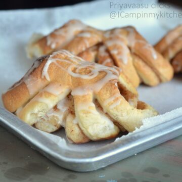 Cinnamon roll bear claw recipe