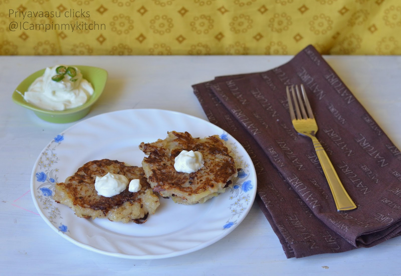 Potato Latke Eggless, Vegan & GlutenFree I camp in my kitchen