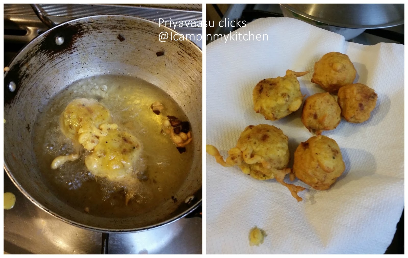 deep fry the batter coated potato masala 