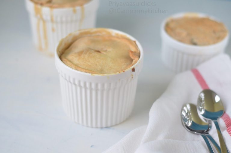 Broccoli, Pasta and Cheddar Pot pies