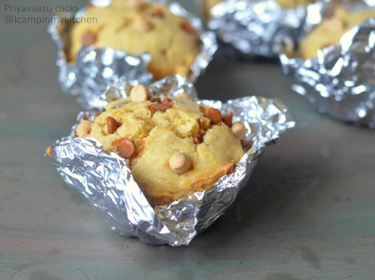 Eggless Orange Choco chips Muffins - Fire up your Oven, Day 26 and that's a Wrap!!!