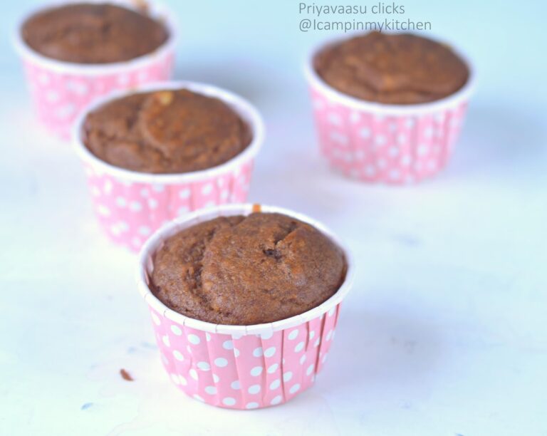 Vegan Mango Tutti frutti and almond muffins - using Date Syrup, No White sugar